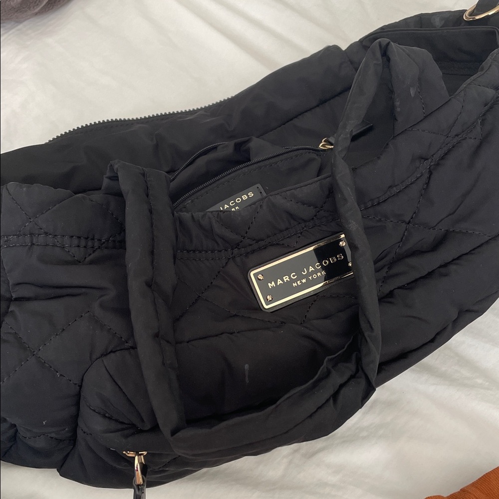 Marc Jacobs Black Quilted Diaper Bag